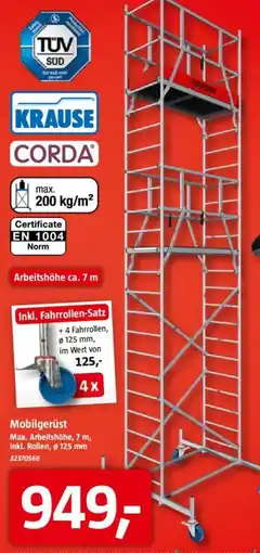 Bauhaus Mobilgerüst Angebot