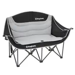 Netto Marken-Discount KINGCAMP Campingstuhl Sofa Duo Deluxe Doppel Lounge 2 Personen Klapp Stuhl 200kg Angebot