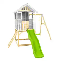 Netto Marken-Discount Zwerkules Spielhaus Valli 2 inkl. Rutsche & Schaukel 352x280x244cm Angebot