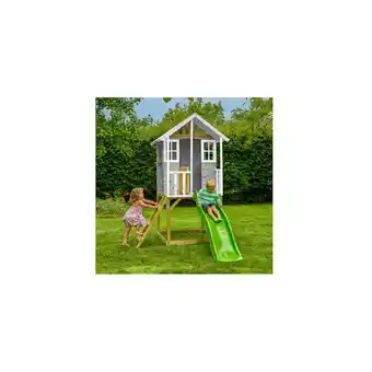Netto Marken-Discount Zwerkules Spielhaus Valli 1 inkl. Rutsche 270x148x244cm Angebot