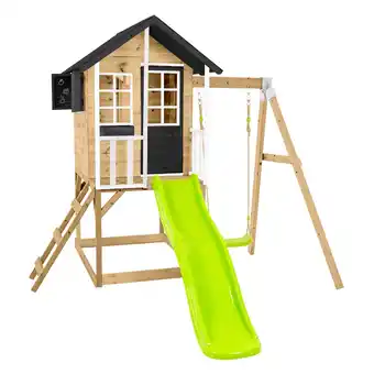 Netto Marken-Discount Zwerkules Spielhaus Holli 2 inkl. Rutsche & Schaukel 352x280x224cm Angebot