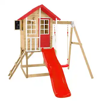 Netto Marken-Discount Zwerkules Spielhaus Lolla 2 inkl. Rutsche & Schaukel 352x280x224cm Angebot