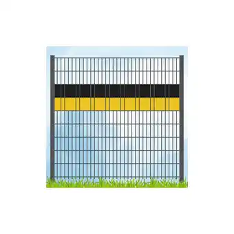 Netto Marken-Discount zaun zu Sichtschutz Vereinsfarben Schwarz/Gelb Volle Streifenbreite GELOCHT Angebot
