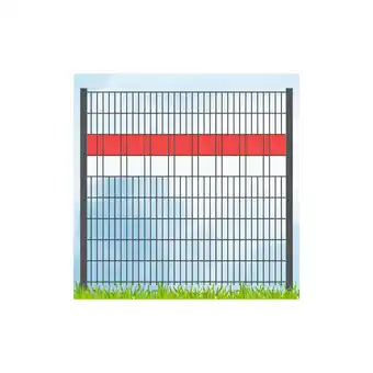 Netto Marken-Discount zaun zu Sichtschutz Vereinsfarben Rot/Weiß Volle Streifenbreite GELOCHT Angebot
