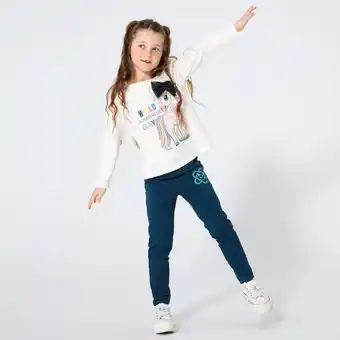 NKD Kinder-Mädchen-Sweatleggings mit Stickerei Angebot