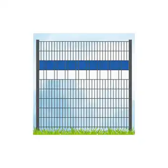 Netto Marken-Discount zaun zu Sichtschutz PP Sichtschutz Fanartikel Vereinsfarben Blau/Weiß Volle Streifenbreite GELOCHT Angebot
