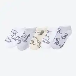 NKD Kinder-Jungen-Sneaker-Socken, coole Dino Musterung, 5er-Pack Angebot