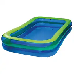 toom Baumarkt Happy People Planschbecken 'Family Pool' blau/grün 305 x 183 x 50 cm Angebot
