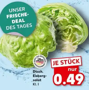 Kaufland Dtsch. Eisbergsalat Kl. I Angebot