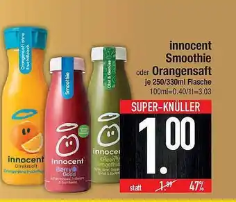 E-Center Innocent Smoothie Oder Orangensaft Angebot