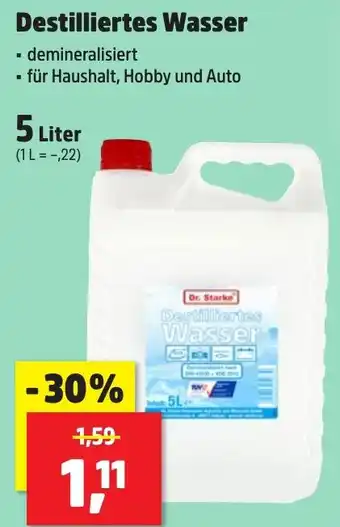 Thomas Philipps Dr. Starke Destilliertes Wasser Angebot