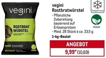 METRO vegini Rostbratwürstel Angebot