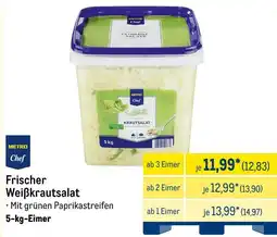 METRO METRO Chef Frischer Weiẞkrautsalat Angebot