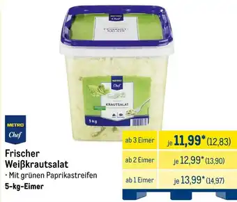 METRO METRO Chef Frischer Weiẞkrautsalat Angebot