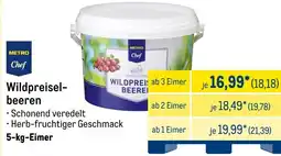 METRO METRO Chef Wildpreiselbeeren Angebot