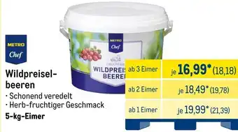METRO METRO Chef Wildpreiselbeeren Angebot