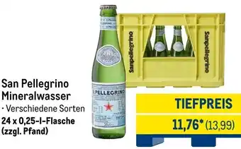 METRO San Pellegrino Mineralwasser Angebot