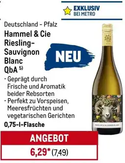 METRO Hammel & Cie Riesling Sauvignon Blanc QbA Angebot