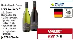 METRO Fritz Waẞmer Angebot