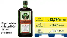 METRO Jägermeister Kräuterlikör Angebot