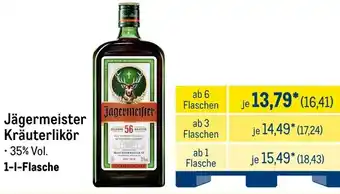 METRO Jägermeister Kräuterlikör Angebot