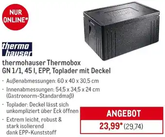 METRO thermohauser Thermobox Angebot