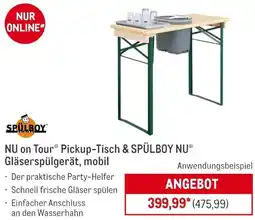 METRO NU on Tour Pickup-Tisch & SPÜLBOY NU Gläserspülgerät, mobil Angebot