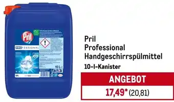METRO Pril Professional Handgeschirrspülmittel Angebot