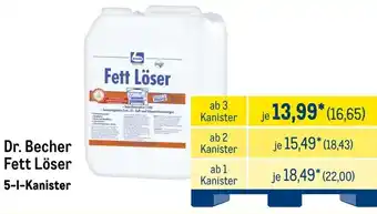 METRO Dr. Becher Fett Löser Angebot