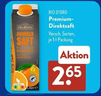 Aldi Süd Rio d'oro premium direktsaft Angebot