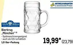 METRO VAN WELL Bierkrug „München“ Angebot