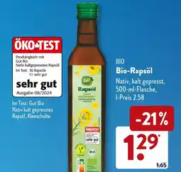 Aldi Süd Bio bio-rapsöl Angebot