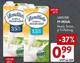 Aldi Süd Landliebe h-milch 3,5% fett Angebot