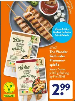 Aldi Süd Myvay the wonder vegane grillspieße tikka Angebot