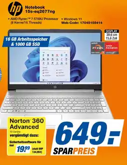 Expert Hp notebook 15s-eq2677ng Angebot