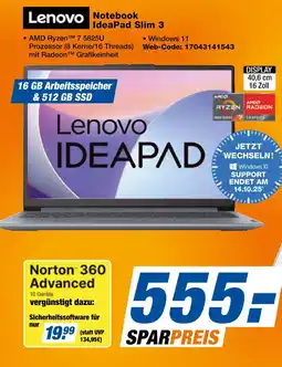 Expert Lenovo notebook ideapad slim 3 Angebot