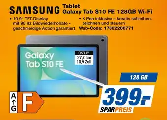 Expert Samsung tablet galaxy tab s10 fe 128gb wi-fi Angebot