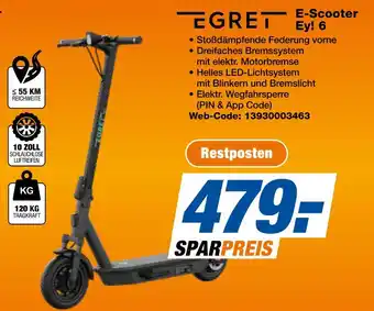 Expert Egret e-scooter ey! 6 Angebot