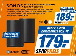 Expert Sonos wlan & bluetooth speaker era 100 schwarz Angebot