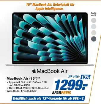 Expert Apple macbook air (15”) Angebot