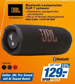 Expert Jbl bluetooth-lautsprecher flip 7 schwarz Angebot