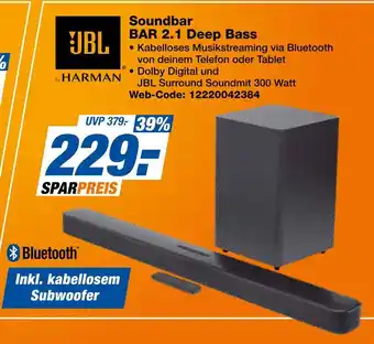Expert Jbl soundbar bar 2.1 deep bass Angebot