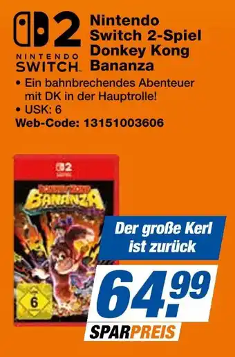 Expert Nintendo switch 2-spiel donkey kong bananza Angebot