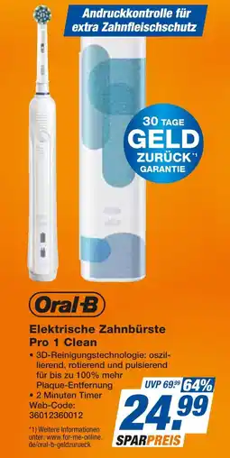 Expert Oral-b elektrische zahnbürste pro 1 clean Angebot