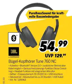 MEDIMAX Jbl bügel-kopfhörer tune 760 nc Angebot