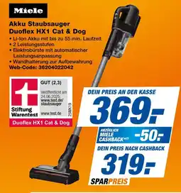 Expert Miele akku staubsauger duoflex hx1 cat & dog Angebot