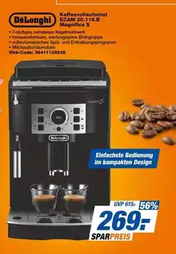 Expert Delonghi kaffeevollautomat ecam 20.116.b magnifica s Angebot