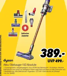 MEDIMAX Dyson akku-stielsauger v10 absolute Angebot