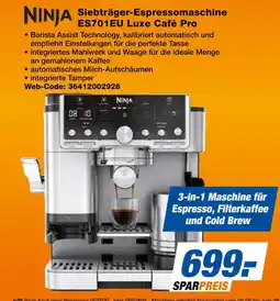 Expert Ninja siebträger-espressomaschine es701eu luxe café pro Angebot