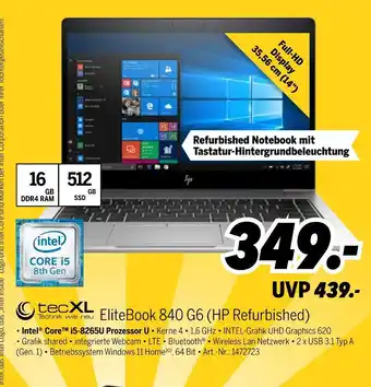 MEDIMAX Hp elitebook 840 g6 (hp refurbished) Angebot